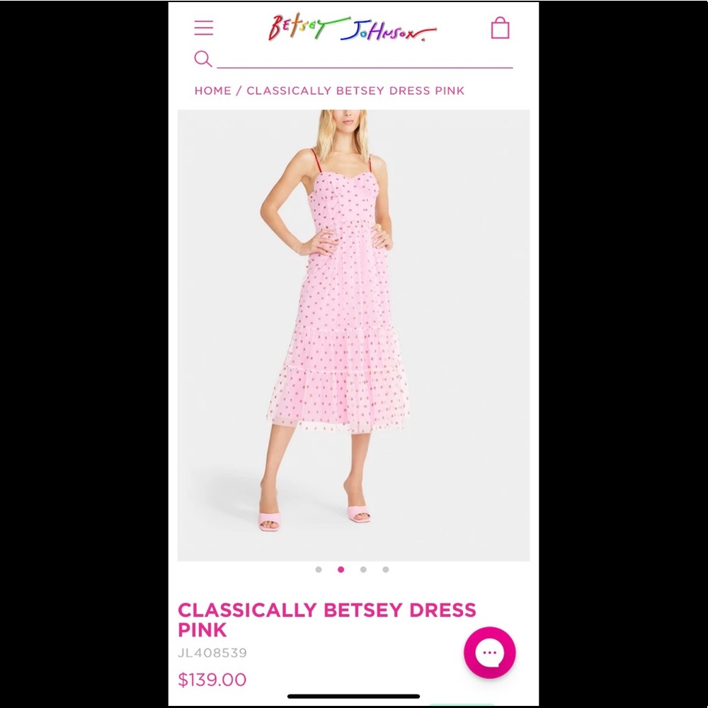 Betsey Johnson Heart Dress 🩷 - Picture 8 of 17